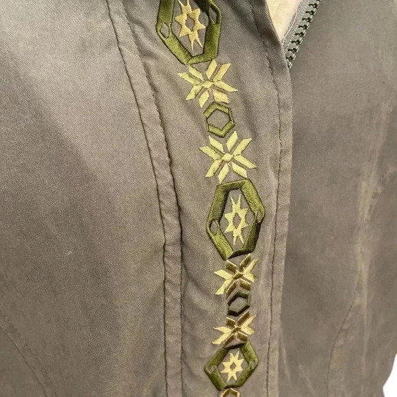 Vintage Northern Sun Canada Olive Green Lined Jacket Coat Size L Fall Winter - Picture 5 of 15